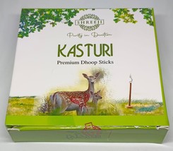 Shreeji Kasturi Premium Doop Sticks 90 gm Long Dhoop Sticks Aromatic fragrant - £8.72 GBP