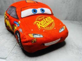 Disney Cars 3 Plush Flip a Zoo Lightning McQueen Dinoco Car 14&quot; Stuffed Animal - $12.19