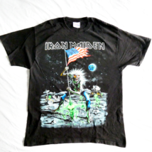 Original Iron Maiden The Final Frontier Tour USA 2010 T-shirt Mens L Bla... - $93.10