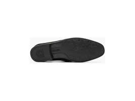 Men's Stacy Adams Quincy Moc Toe Bit Slip On Shoes Black Suede 25602-008 image 6