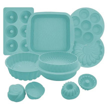 18 Piece Silicone Baking Pan Set, Cake Pans, Muffin Pan, Donut Mold, And... - £19.46 GBP