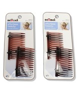 Scunci Hair Styling Combs Faux Tortoise 2 Pack Times 2 - $15.48 CAD