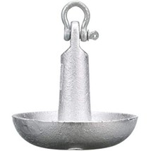Seachoice Mushroom Anchor, Cast Iron, Aluminum-Painted, Silver, 10 Lbs.,... - $41.12
