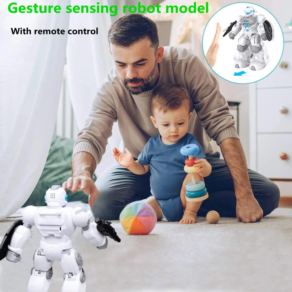 Intelligent Programmable Robot Dancing, Singing Remote Control Robot Ｍodel Ｕse - £102.67 GBP