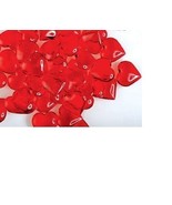 Translucent Red Acrylic Hearts for Vase Fillers Table Scatter Decoration - £5.46 GBP
