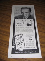 1946 Print Ad Fleers Peppermint Gum Actor Bing Crosby - £10.98 GBP