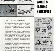 Bell Helicopter 1958 Advertisement Aviation Fort Worth Texas Military DWEE11 - £19.74 GBP