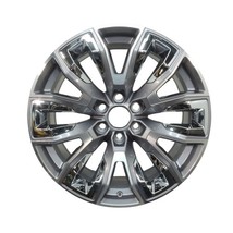 SINGLE Gunmetal &amp; Chrome 22x9 Replica Wheel Replacement for GM 86804453 ... - $325.71