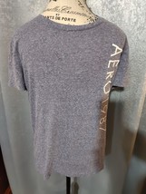 Aeropostale Graphic Short Sleeve Crew Neck T-Shirt Gray Unisex Size X-Large - $9.86