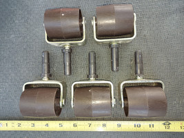 22OO65 Set Of 5 Bedframe Rollers, 2-1/8&quot; Wide, 1-7/8&quot; Diameter, 2-1/4&quot; Lift, 1/2 - £9.55 GBP