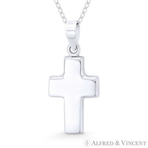 Latin Crucifix Catholic Christian Cross Necklace Pendant in .925 Sterling Silver - £13.66 GBP+