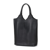 100% Natural Genuine Leather Women Bag Big Shoulder Handbags Blue Vintage Ladies - £80.01 GBP