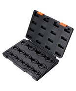 VEVOR Crowfoot Wrench Set, 1/2&quot; and 3/8&quot; Drive 15-Piece Crows Foot Wrenc... - £40.99 GBP