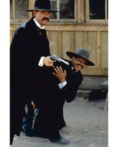 Kurt Russell and Bill Paxton in Tombstone in shootout 16x20 Canvas Giclee - £56.29 GBP