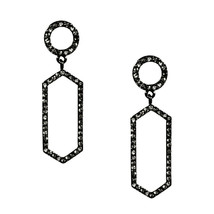 Panacea Pave Baubles Crystal Hexagon Earrings NEW W TAG - £22.02 GBP