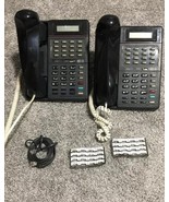 Lot of 2 Black ESI EKT-A Black Office Digital Display Phones 16 Butttons... - €50,44 EUR