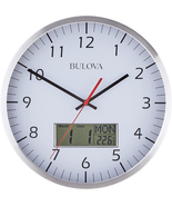 Manager Wall Clock Battery Powered Silver NEW - £36.45 GBP