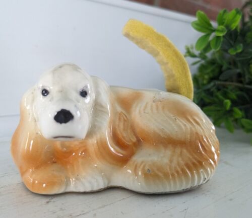 Vintage Airwick (?) Dog Diffuser or Vase, Orange - $6.99