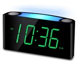 Alarm Clock For Bedroom, 7.5&quot; Large Display Led Digital Clock With 7 Col... - £31.71 GBP