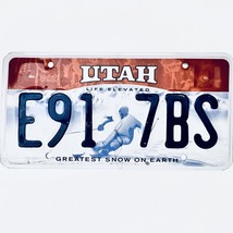  United States Utah Greatest Snow On Earth Passenger License Plate E91 7BS - $11.87