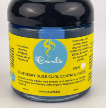 Curls Blueberry Bliss Curl Control Paste  4 Fluid  Ounces Smooth Frizz Edges - £11.37 GBP