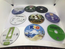 Nintendo Wii 9 game disc not working as is - $23.16