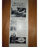 Pennzoil Used by United&#39;s New Mainliners Print Magazine Ad 1937 - $7.99