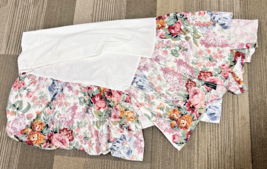 Used Ralph Lauren QUEEN Sized Dust Ruffle Skirt Allison Floral w Blue Bows - €59,56 EUR