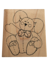 JRL Design Rubber Stamp Basket of Blessings Bunny Rabbit Stuffed Animal Toy Kids - £11.15 GBP