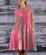 $65 Beyond This Plane Tie-Dye Scoop-Neck T-Shirt Dress Size S/2-4 NWOT - £13.88 GBP