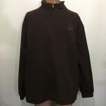 Ducks Unlimited 3XL Brown Fleece Pullover Jacket - $35.77