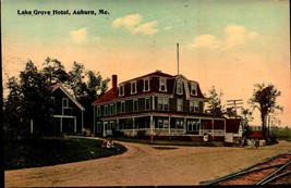 East Auburn, Me Lake Grove House Hotel -VINTAGE Postcard Early 1900&#39;s BK48 - £6.20 GBP