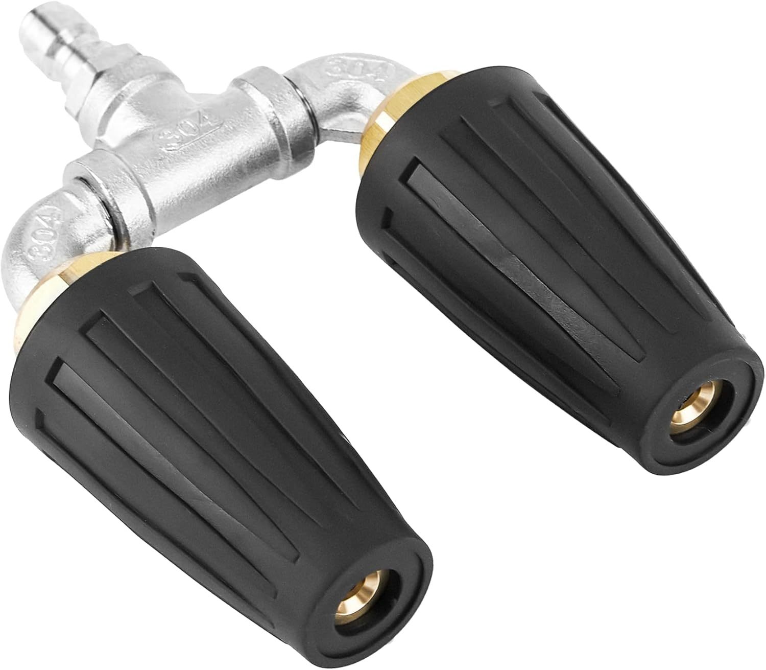 Dual Turbo Nozzle Pressure Washer, Twin Turbo Nozzle 4000 Psi, 360°, 6 Gpm - $33.99
