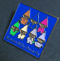 Seven Silly Dwerfs Old SANRIO Retro Pin Badge Super Rare  - $23.76