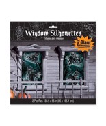 Cemetery Window Silhouettes Skeleton Ghost Phantom Decoration - £6.70 GBP