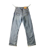 Arizona Jeans Boys SIze 16 Slim Straight Leg Jeans Distressed Blue Denim... - $14.84