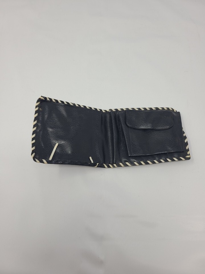 VINTAGE KIDS WESTERN COWBOY BLACK PLASTIC WALLET Item image 4