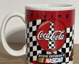Coca Cola NASCAR Driving Your Thirst Checkered White Black Red Coffee Cu... - £5.38 GBP