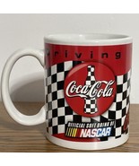 Coca Cola NASCAR Driving Your Thirst Checkered White Black Red Coffee Cu... - £5.38 GBP