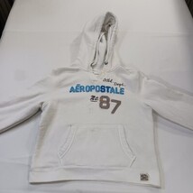 Aeropostale #87 Youth Girl White Drawstring Hoodie Pullover Sweatshirt Size XL image 12