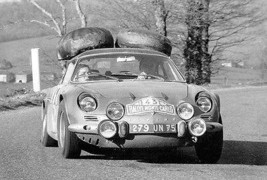 1968 Alpine A110 at Monte Carlo Rally - Promotional Race Poster - $32.99