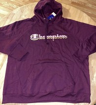 3X Champion® Powerblend Classic Graphic Hoodie BNWTS $55.00 Dark Berry - $22.49
