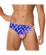 Mondxflaur USA Flag Swim Briefs Sexy Swimming Trunks Quick Dry Soft Athl... - $374.21 MXN