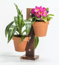 2 Pot Hanging Standing Plant Holder Chain Link Included - £28.85 GBP