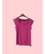 New York and Company Women&#39;s Pink Top M Cotton EUC - $14.85