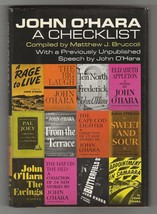 Matthew Bruccoli JOHN O&#39;HARA: A Checklist First edition Bibliography Spe... - $8.99