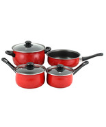 Casselman 7 piece Cookware Set in Red with Bakelite Snow Handle - £55.56 GBP