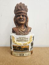 Vintage National Tobacco Festival Jim Beam Decanter with Chief Bust 1973... - $269.32 MXN