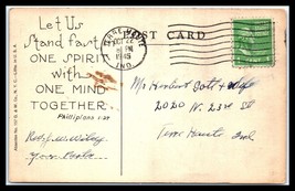 1945 INDIANA Postcard - Terre Haute to Terre Haute, IN P12 - £2.36 GBP