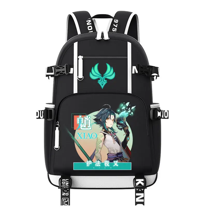 Game Genshin Impact Backpack Student School Shoulder Bag Xiao Klee Large - $46.13